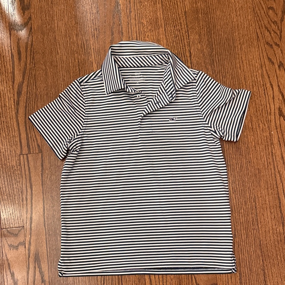 Vineyard vines Boys' Performance Bradley Stripe Sankaty Polo